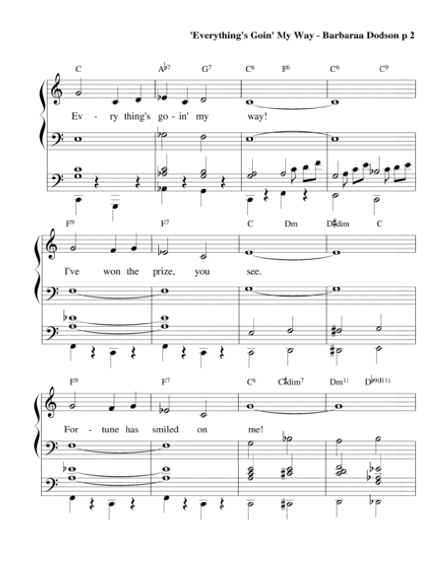 Everything's Goin' My Way Piano Method scores gallery preview page 2