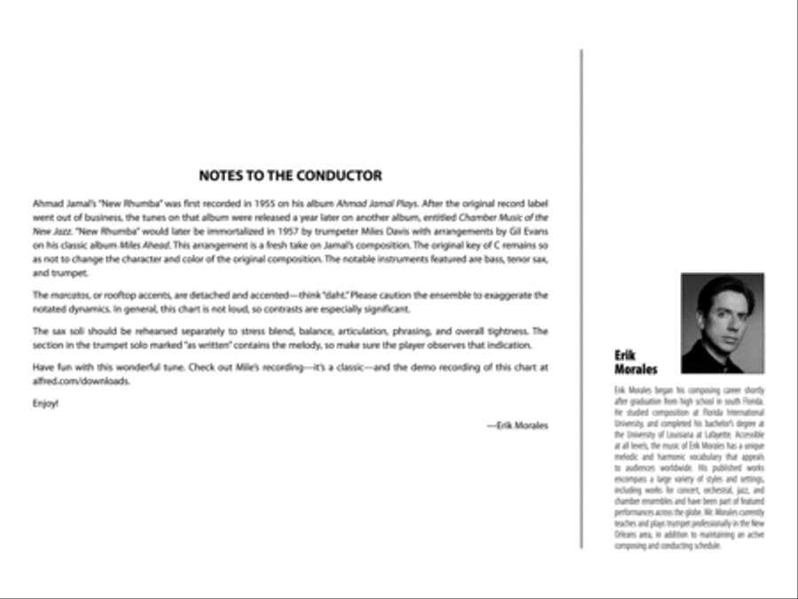 New Rhumba: Score New Rhumba: Score Jazz Ensemble scores gallery preview page 2