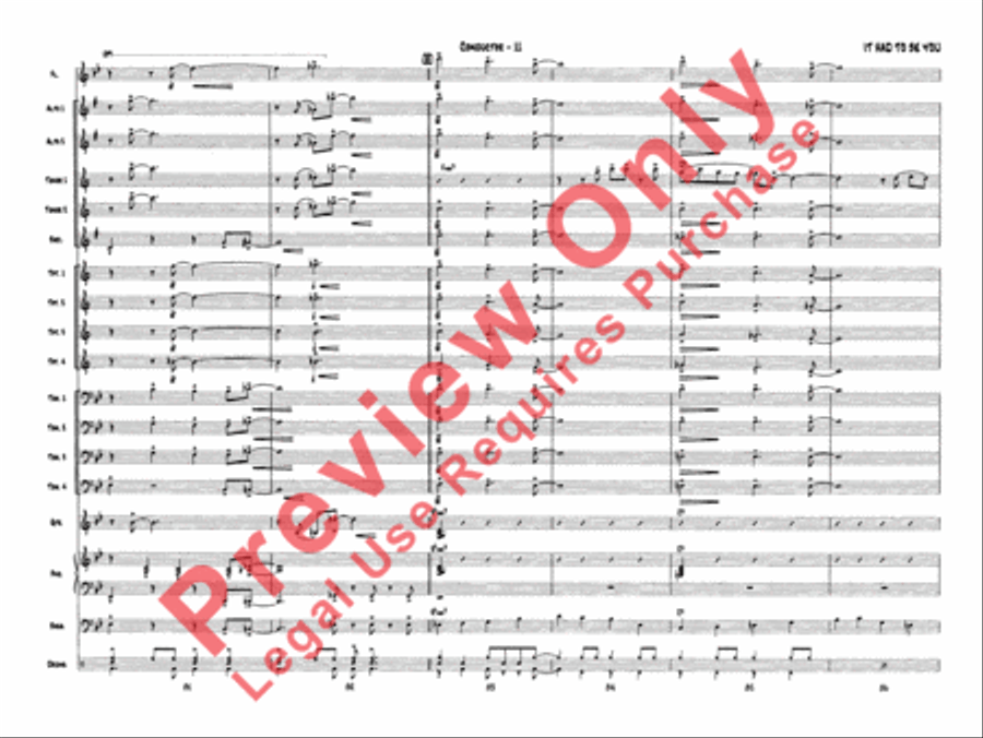 It Had to Be You Jazz Ensemble scores gallery preview page 14