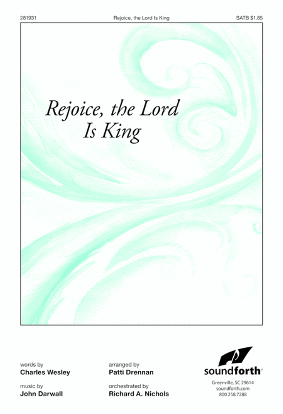 Rejoice, the Lord Is King 4-Part scores gallery preview page 1