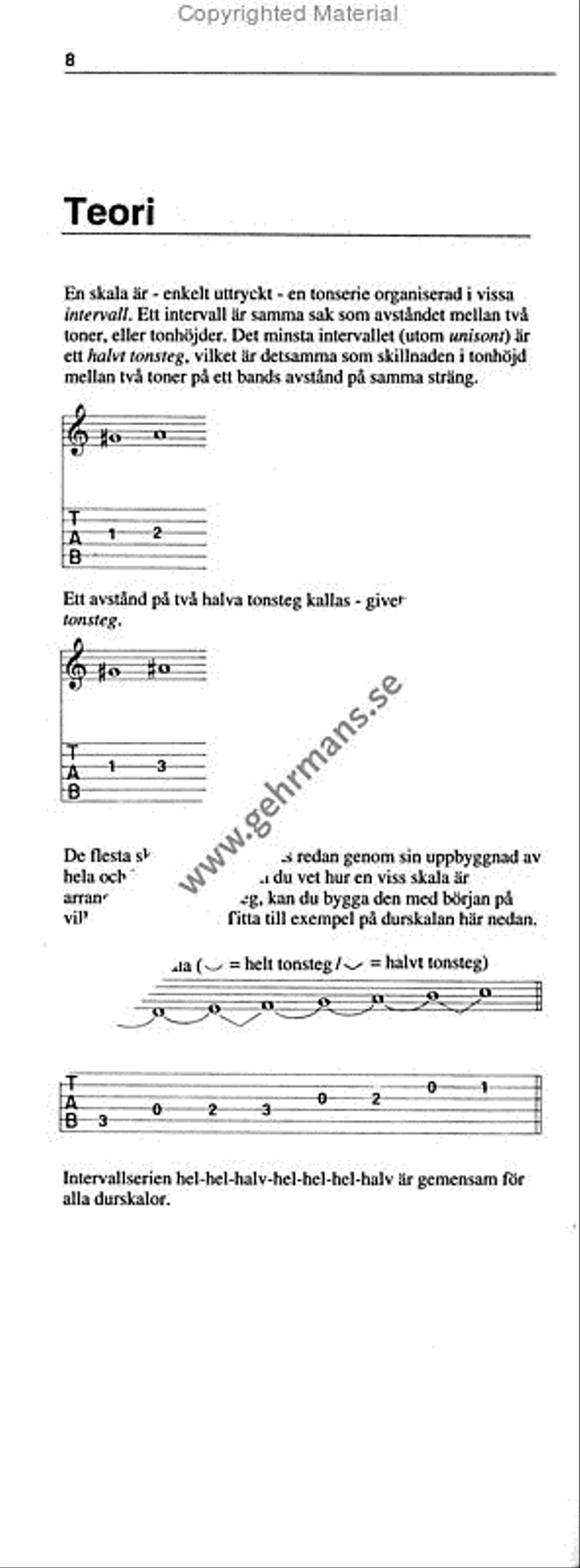 Skalboken for gitarrfodralet Guitar scores gallery preview page 4