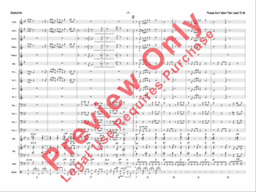 Things Ain't What They Used to Be Jazz Ensemble scores gallery preview page 4
