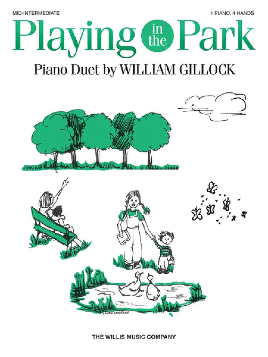 Playing in the Park 1 Piano, 4-Hands scores gallery preview page 1