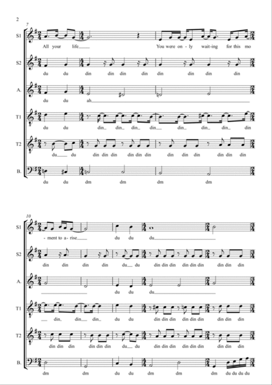 Blackbird A Cappella scores gallery preview page 2