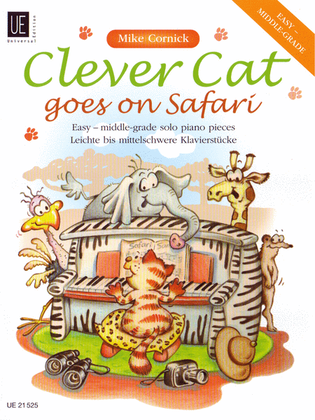 Book cover for Clever Cat Goes on Safari