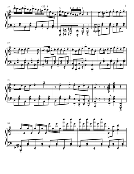 Play Rush E (Intermediate) Music Sheet