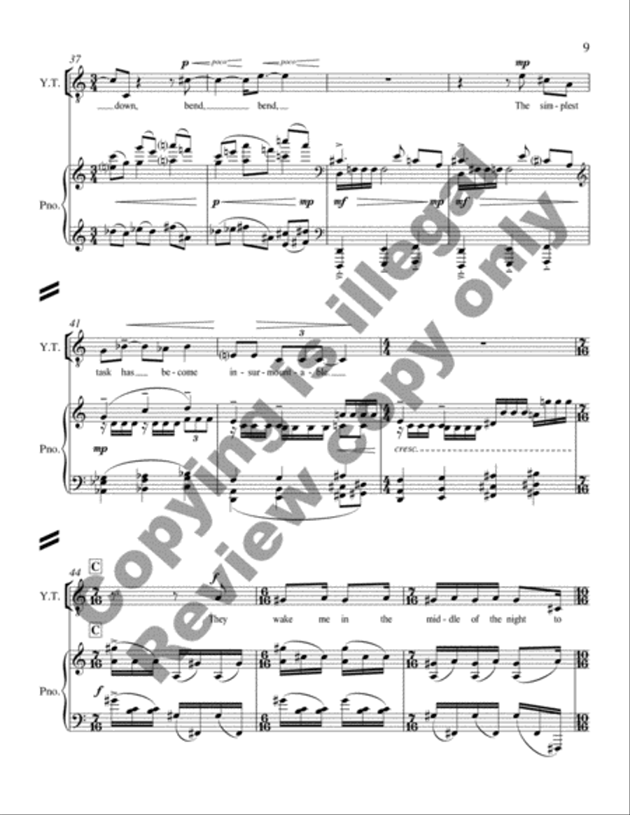 Glory Denied (Piano/Vocal Score) Glory Denied (Piano/Vocal Score) Bassoon scores gallery preview page 11