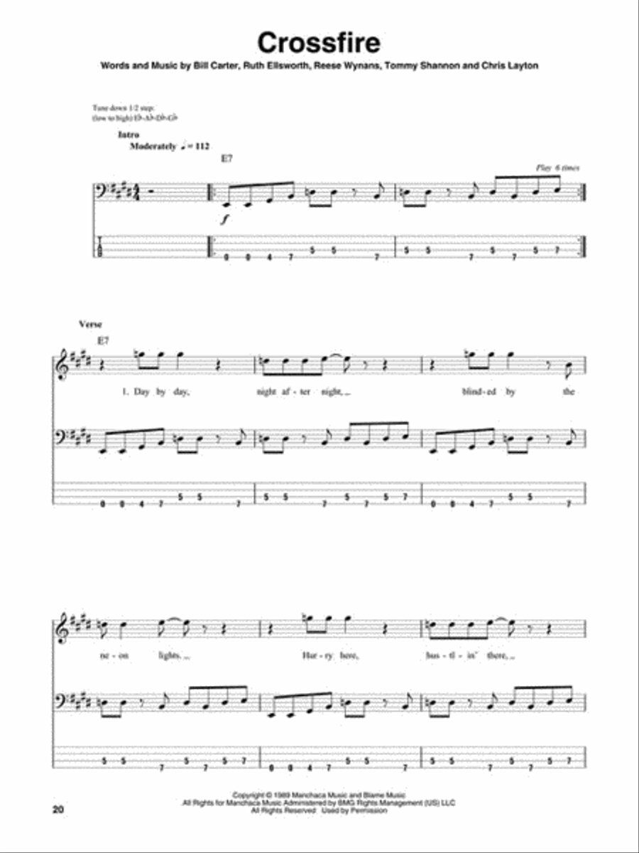 Stevie Ray Vaughan Electric Guitar scores gallery preview page 4