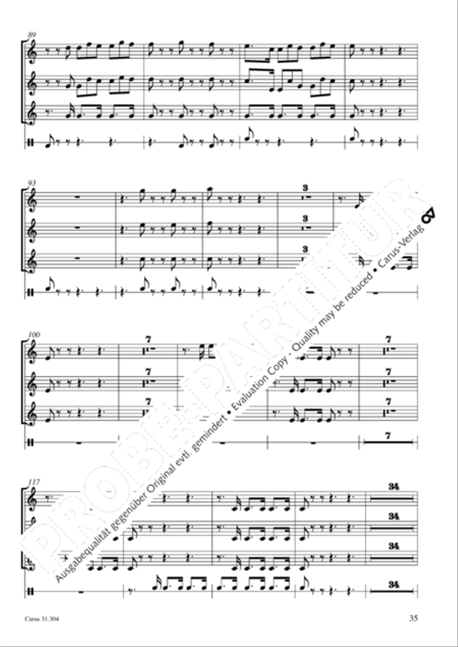 Bach for Brass 4: Works for orchestra Collection / Songbook scores gallery preview page 36