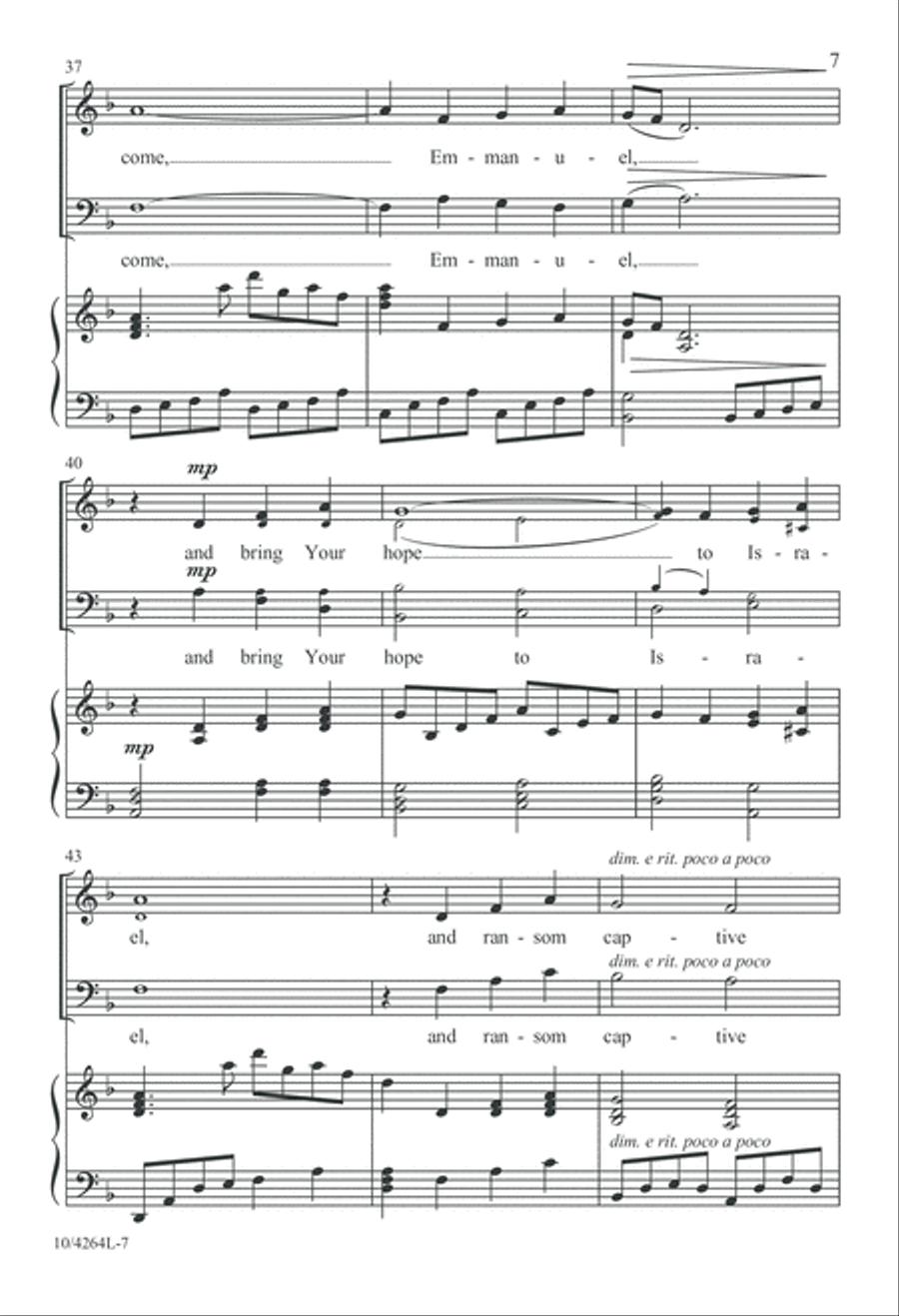 Come, Light of Hope 4-Part scores gallery preview page 8