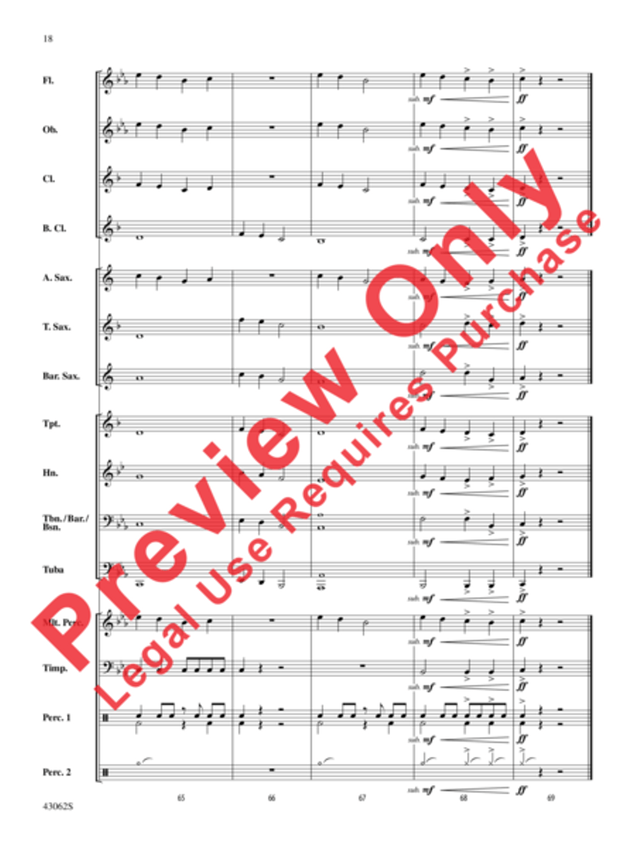 Planet X Concert Band scores gallery preview page 19