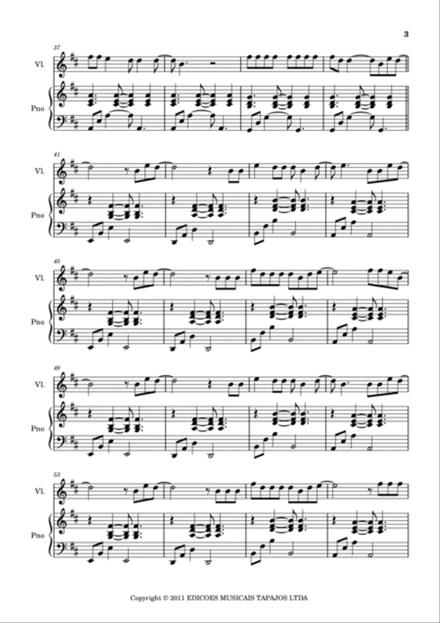 Ceu Azul Ceu Azul Violin Solo scores gallery preview page 3