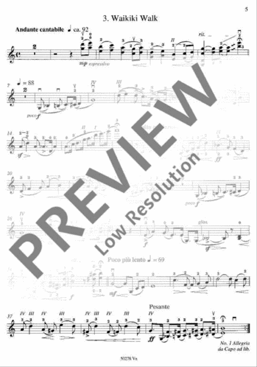 Carneval of Fingers Violin Solo scores gallery preview page 17