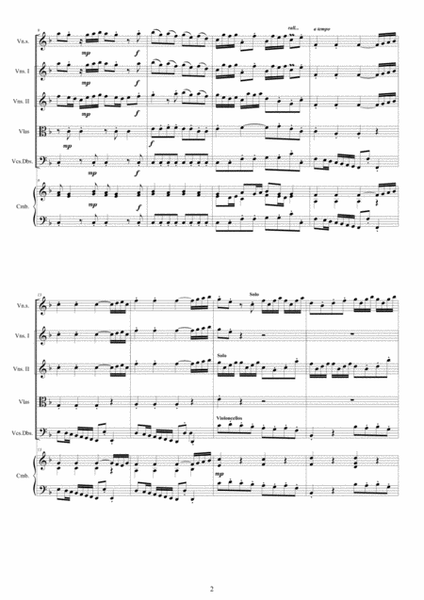 Vivaldi - Violin Concerto No.9 in F major Op.4 RV 284 for Violin solo, Strings and Cembalo image number null
