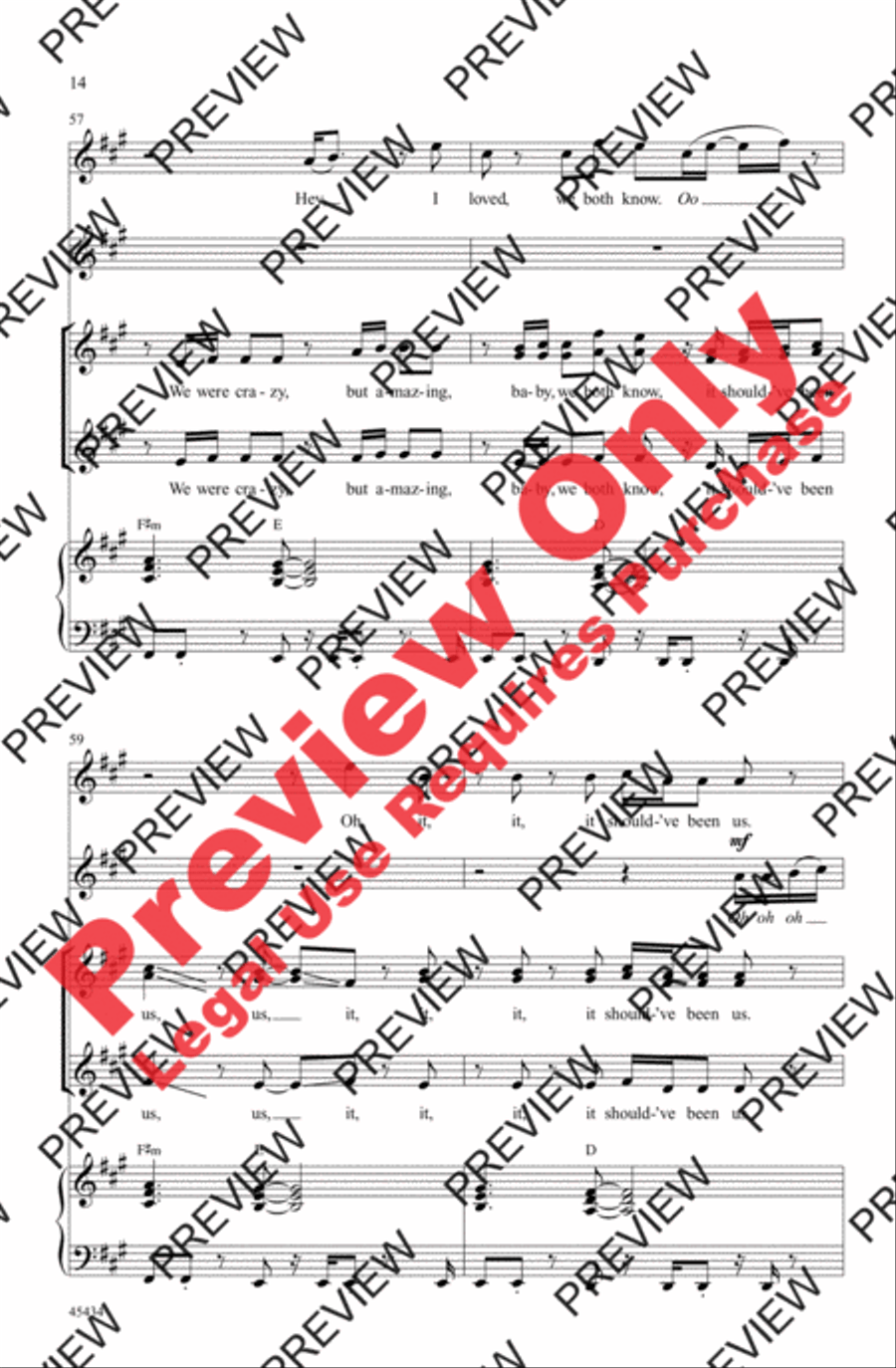 Should've Been Us Women's Choir scores gallery preview page 14