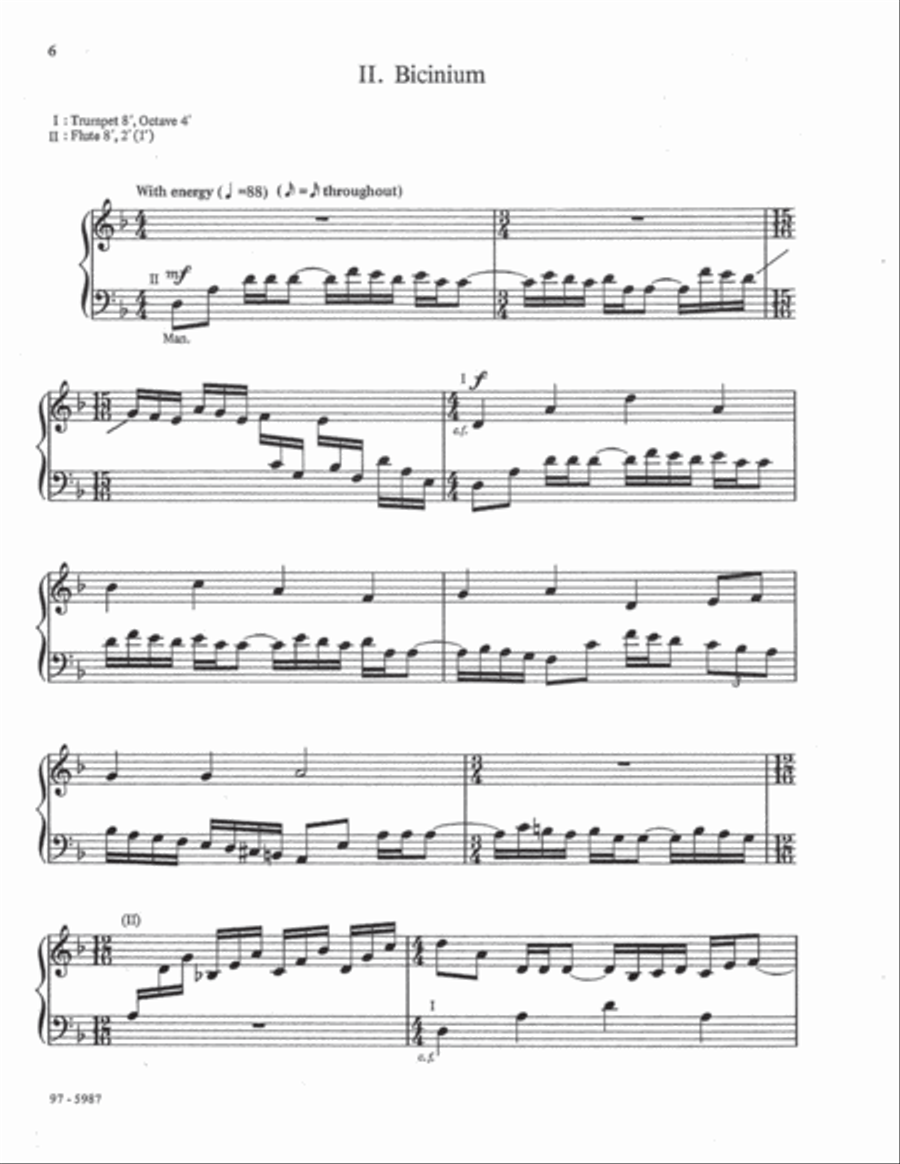 Partita on Ascended Triumph Organ scores gallery preview page 5