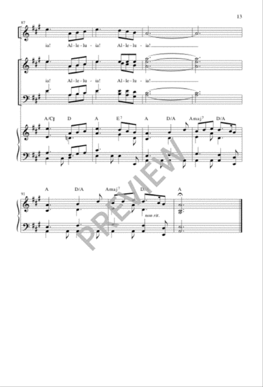 When, in Our Music, God Is Glorified 4-Part scores gallery preview page 14