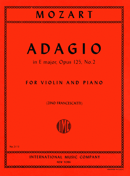 Adagio in E major, K. 261 (FRANCESCATTI)
