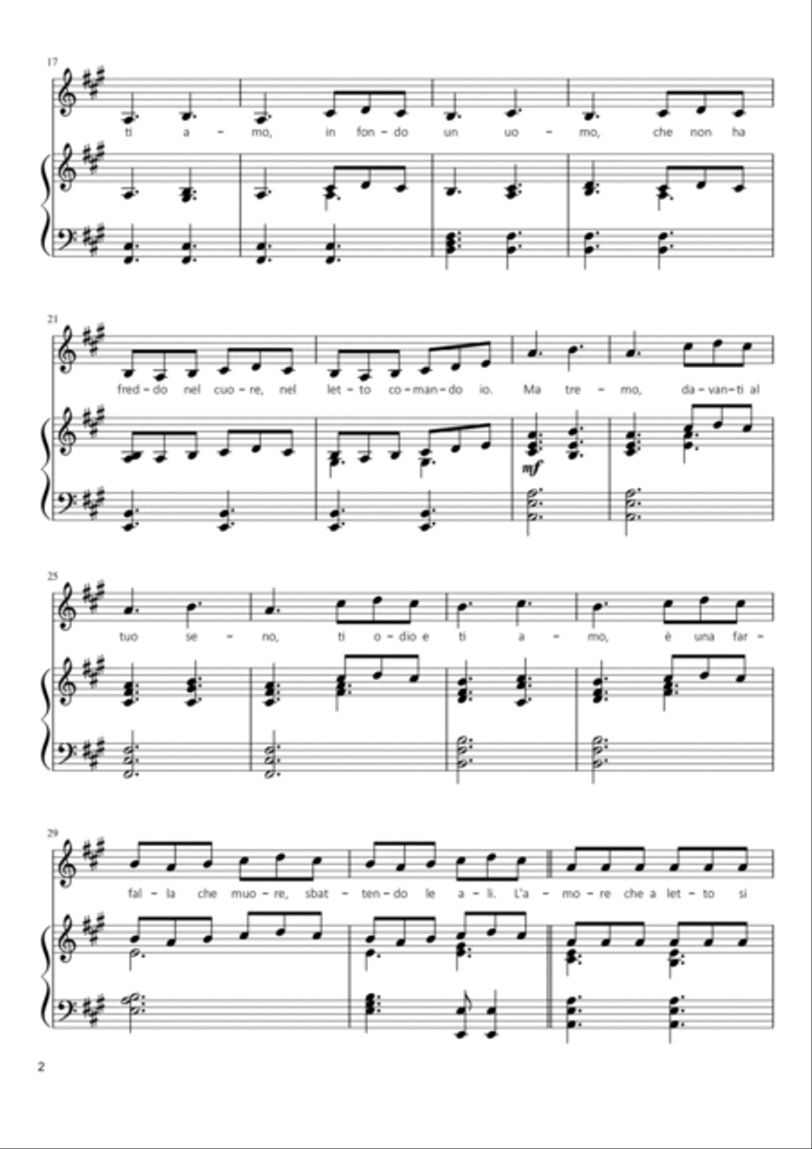 Ti Amo Voice scores gallery preview page 2