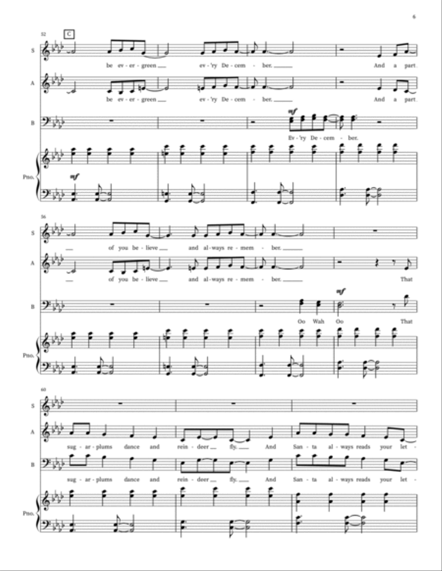 Kid On Christmas 3-Part scores gallery preview page 6