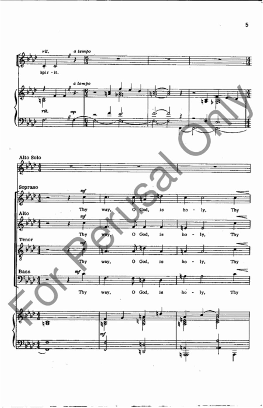 I Cry Aloud To God I Cry Aloud To God 4-Part scores gallery preview page 5