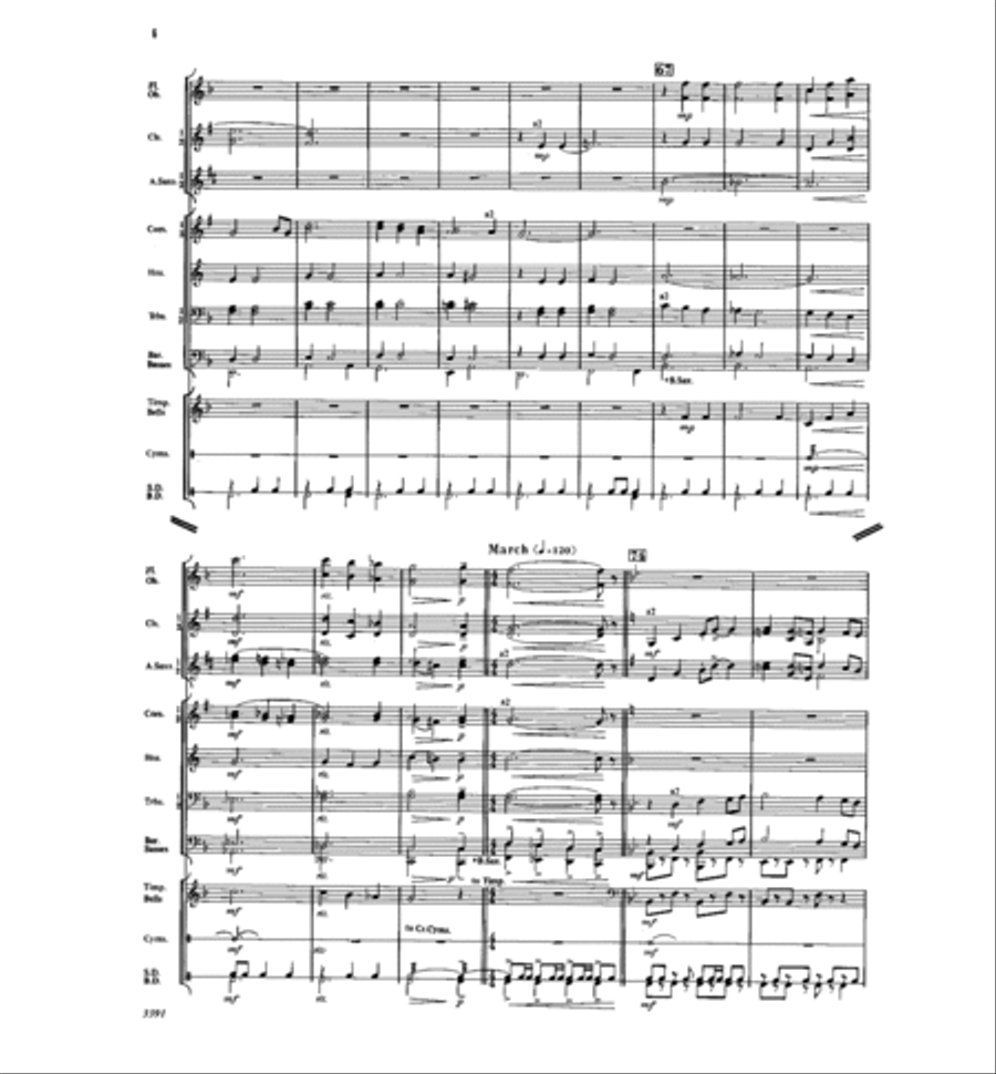 Crystal City Overture Crystal City Overture Concert Band scores gallery preview page 7