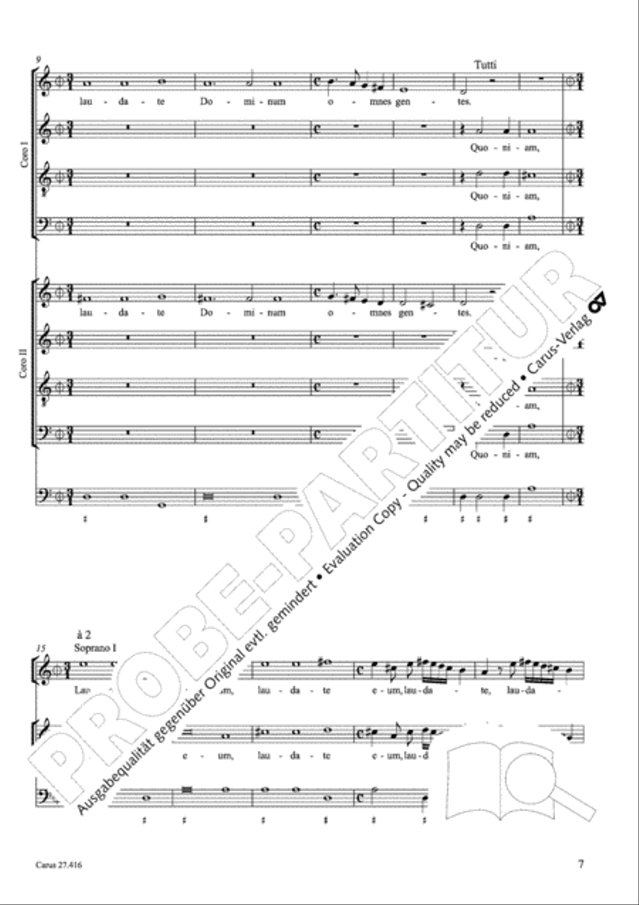 Laudate Dominum III 4-Part scores gallery preview page 8