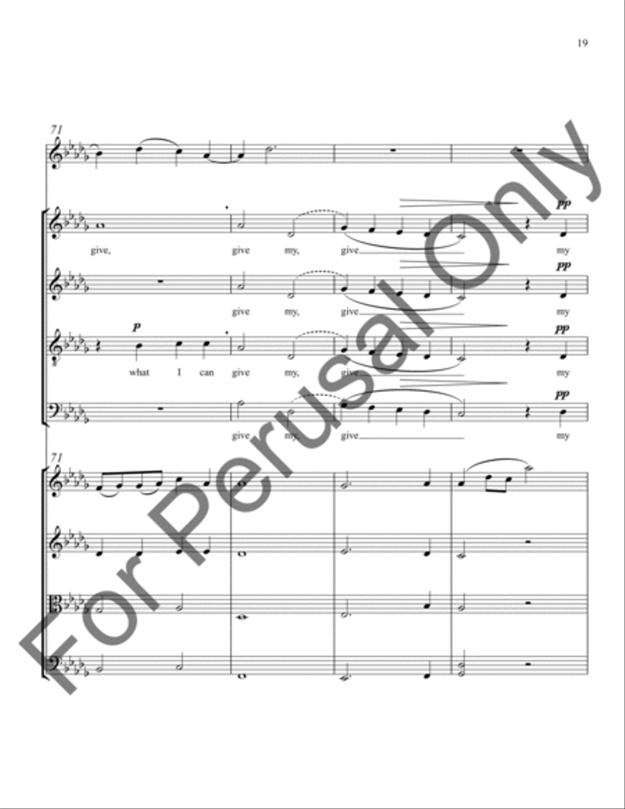 In the Bleak Midwinter (String Ensemble Score/Parts) Choir scores gallery preview page 20