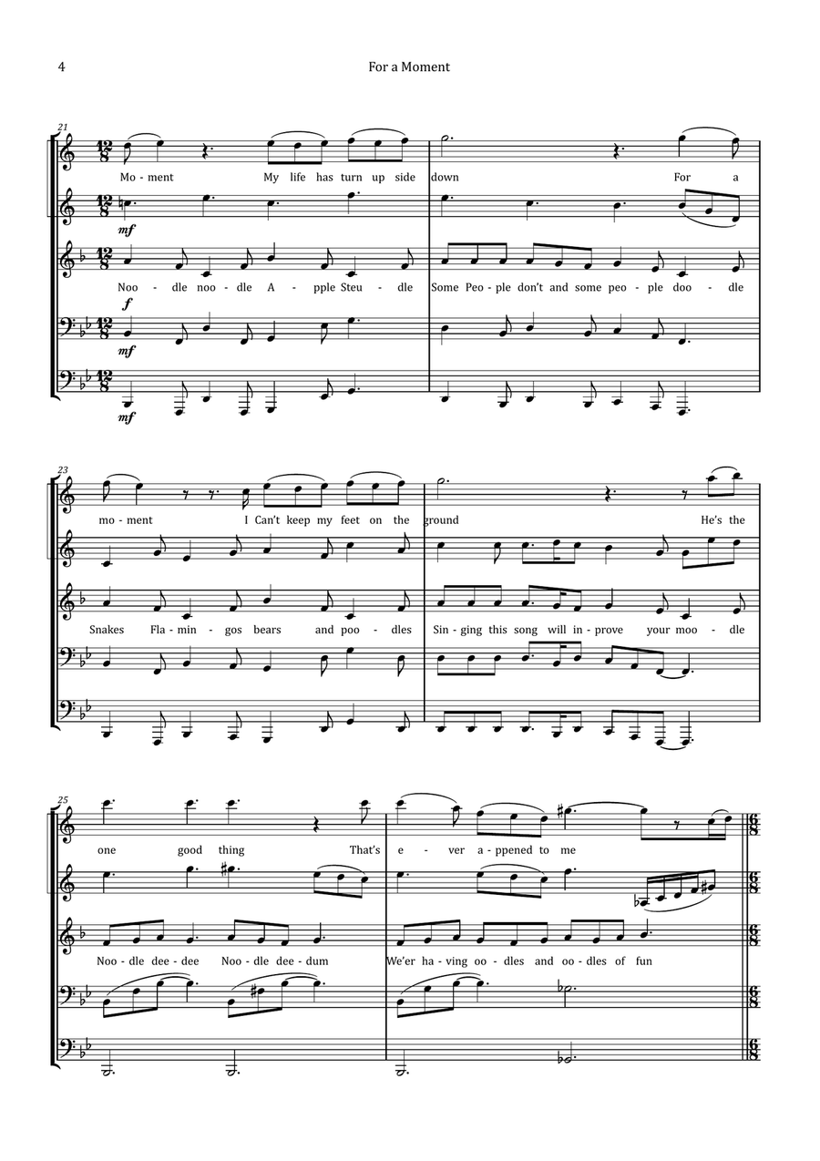 For A Moment Brass Quintet scores gallery preview page 4