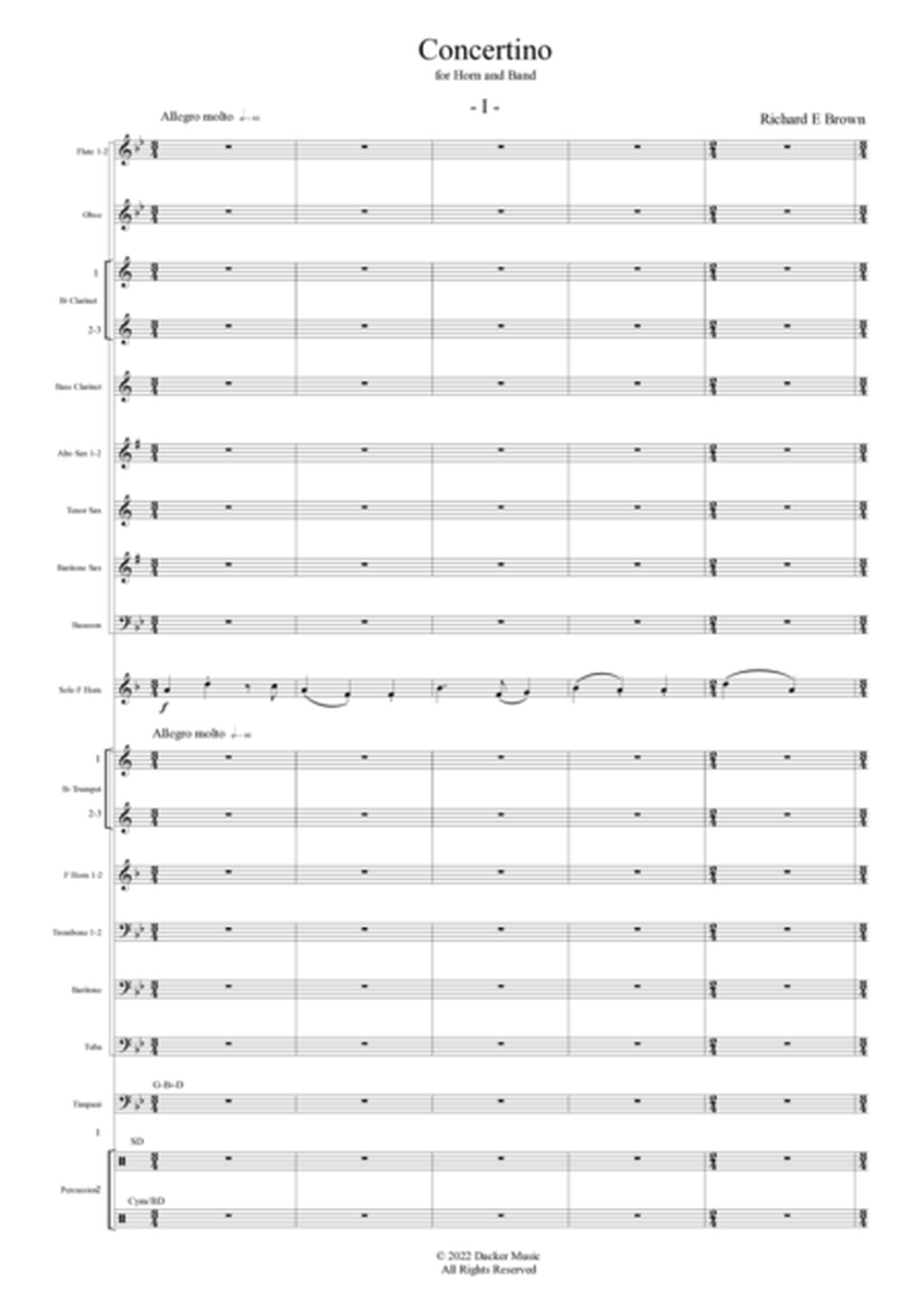 Concertino for Horn and Band image number null
