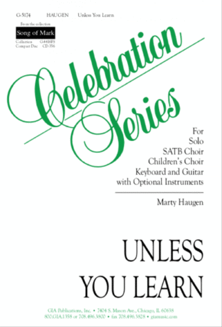 Unless You Learn - Instrument edition English Horn scores gallery preview page 1