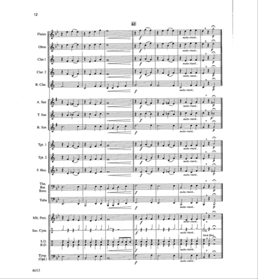 Boomerang Blues Boomerang Blues Concert Band scores gallery preview page 12