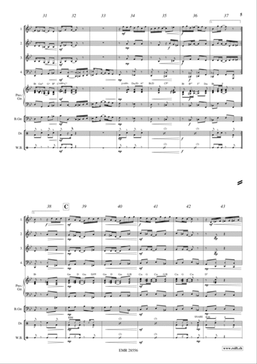 Rag Sentimental Woodwind Quartet scores gallery preview page 4