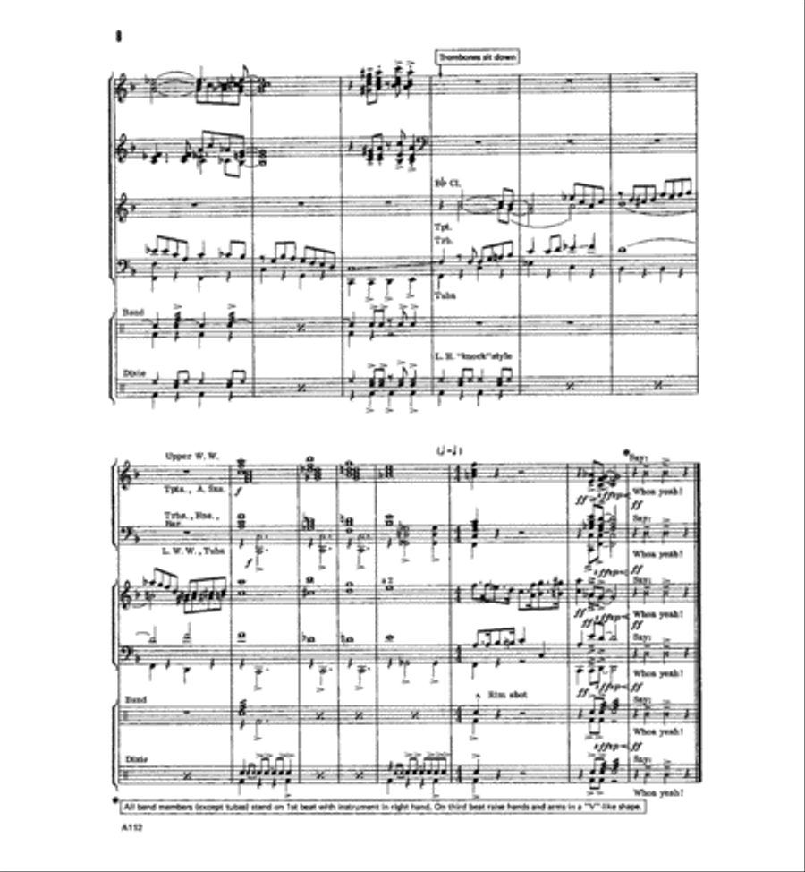 At A Dixieland Jazz Funeral Concert Band scores gallery preview page 9