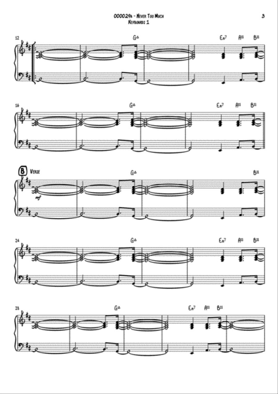 Never Too Much Never Too Much Small Ensemble scores gallery preview page 3