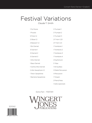 Book cover for Festival Variations - Full Score