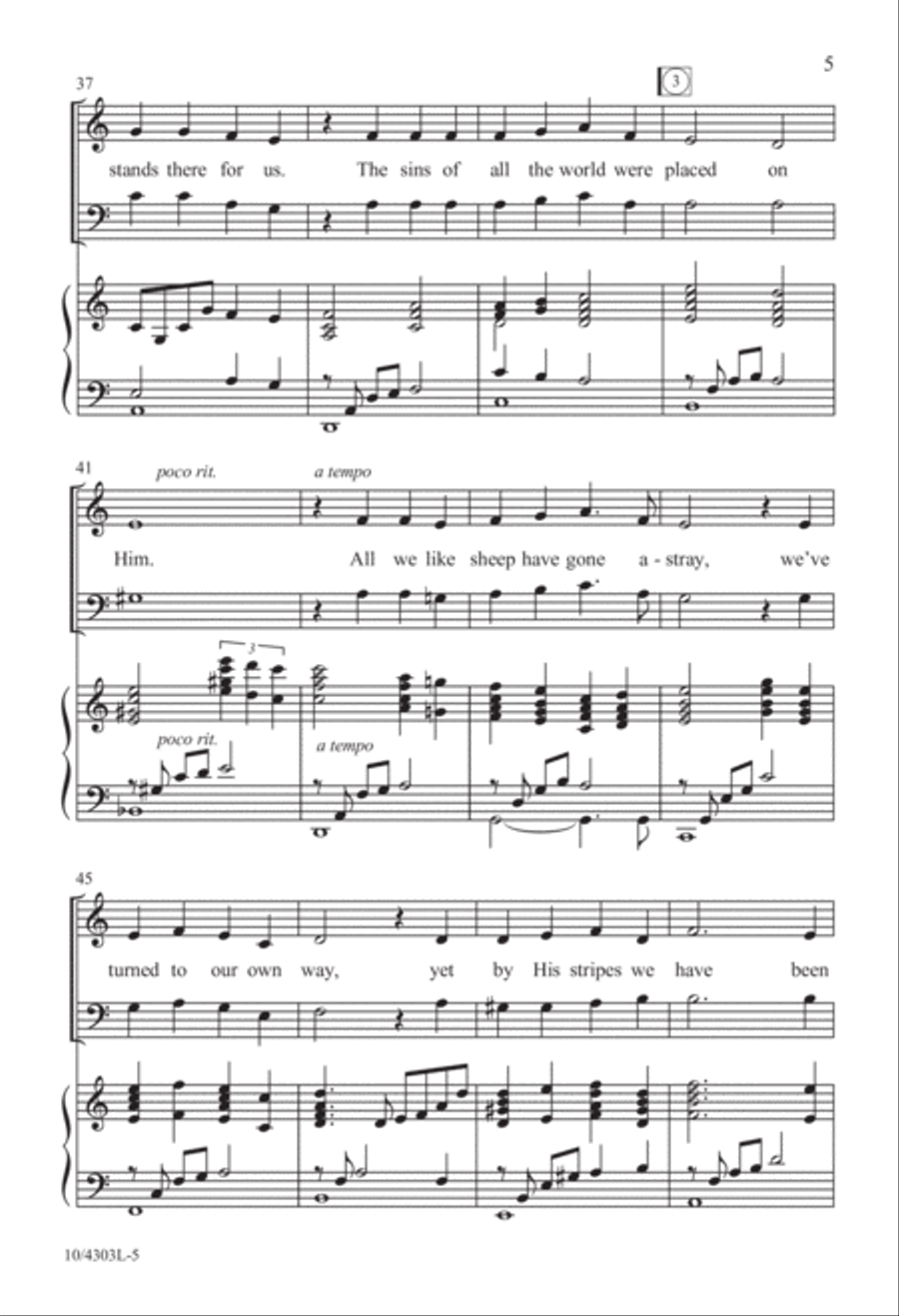 Man of Sorrows 3-Part scores gallery preview page 5