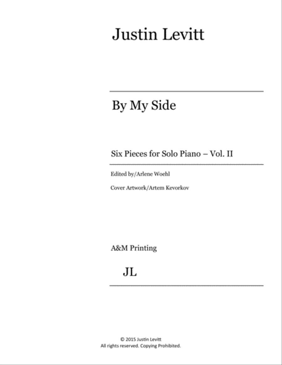 Justin Levitt Piano Solos - By My Side (Vol. II) Piano Solo scores gallery preview page 2