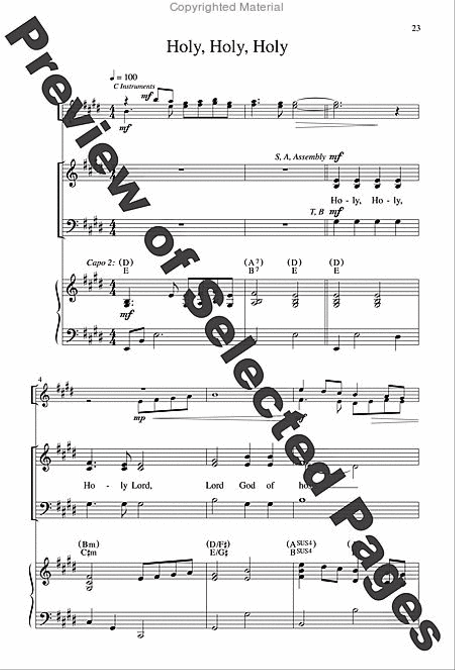 The Glendalough Mass - Choral / Accompaniment Edition 3-Part scores gallery preview page 11
