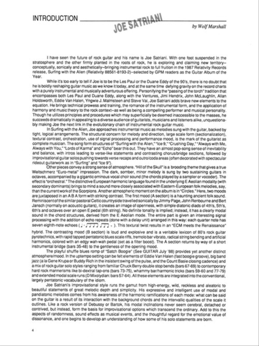 Joe Satriani – Surfing with the Alien Electric Guitar scores gallery preview page 5