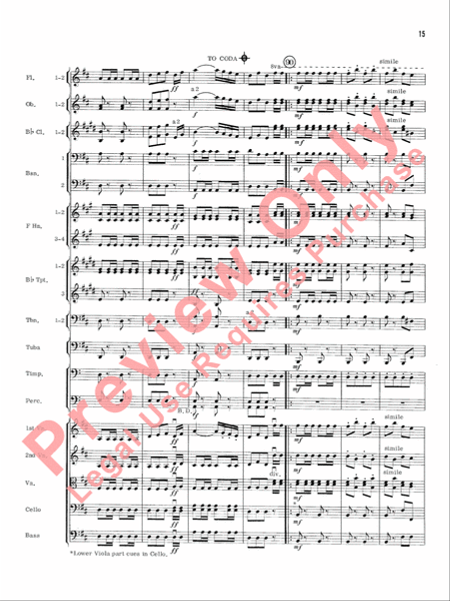 William Tell Overture Full Orchestra scores gallery preview page 18
