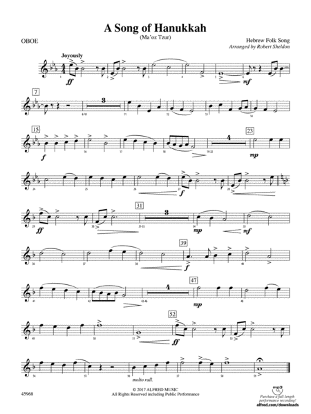 A Song of Hanukkah: Oboe