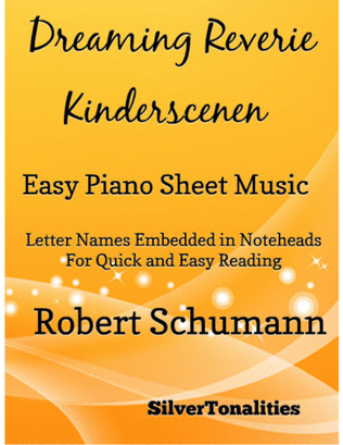 Book cover for Dreaming Reverie Kinderscenen Easy Piano Sheet Music