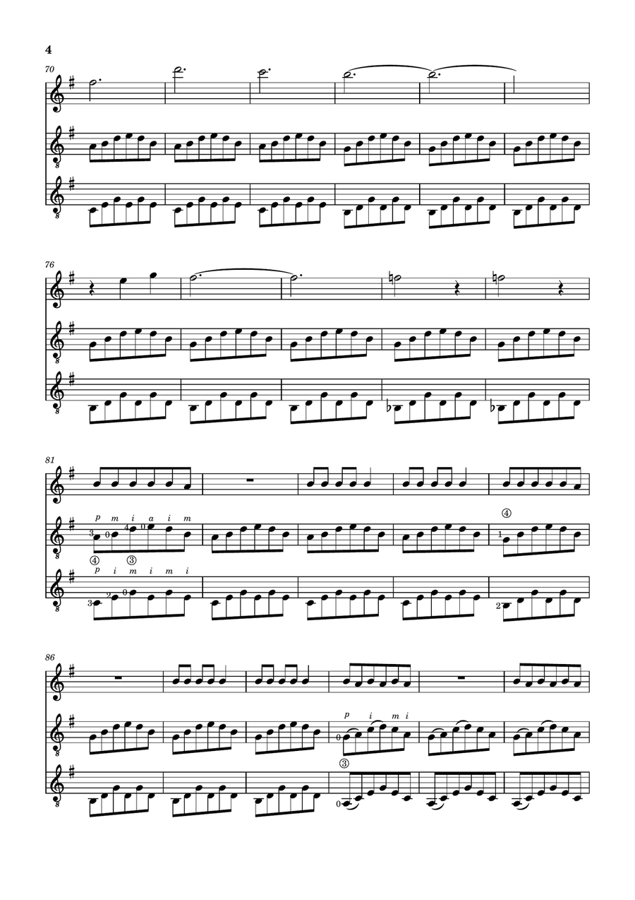 Golden Hour Golden Hour Guitar Ensemble scores gallery preview page 5