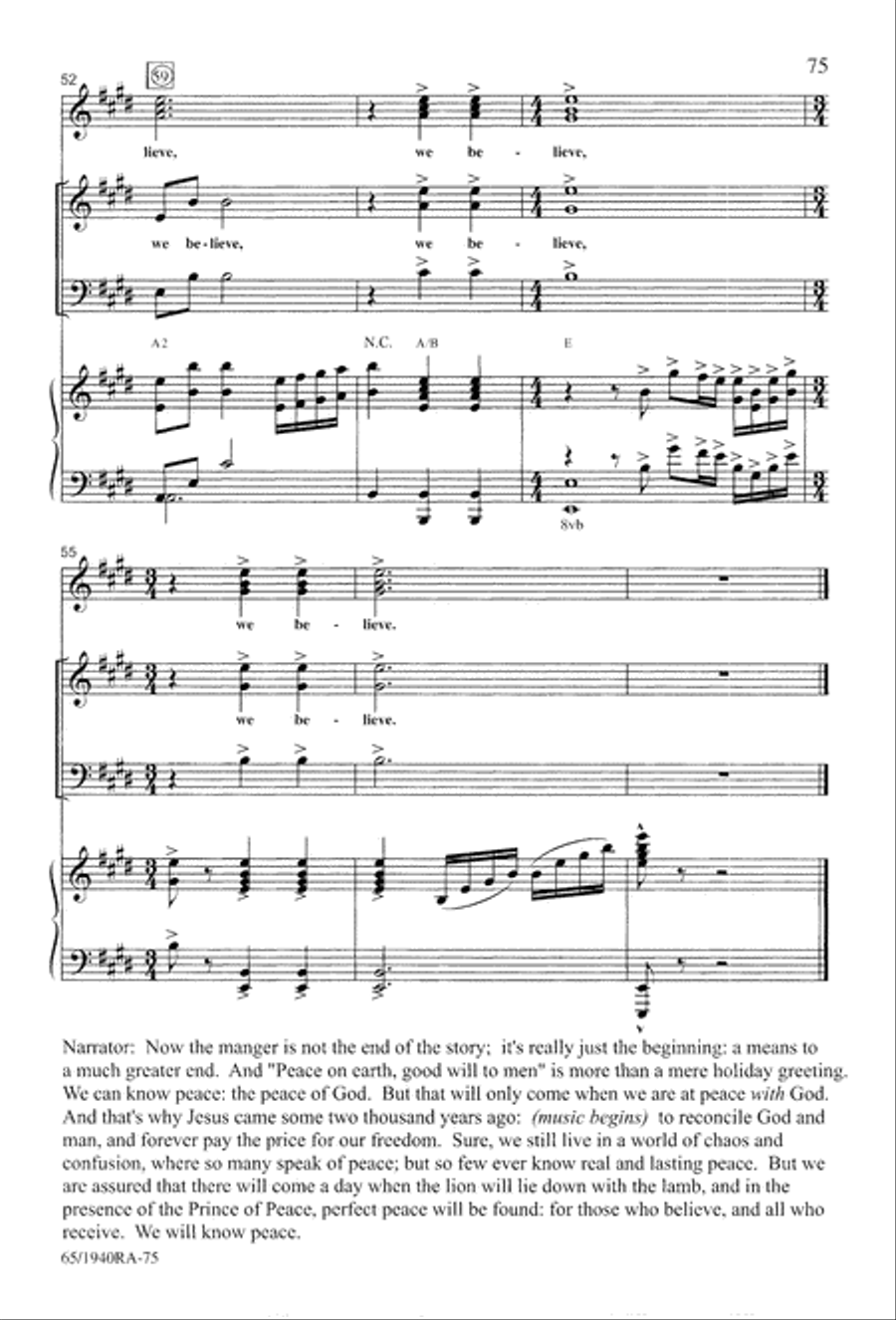 We Will Know Peace 3-Part scores gallery preview page 77