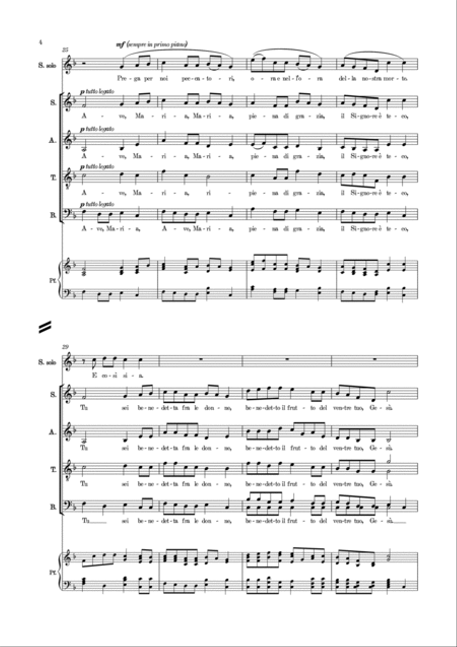 Ave Maria by Puccini (excerpt from 