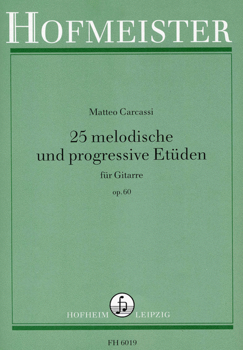 25 melodische und progressive Etuden, op. 60