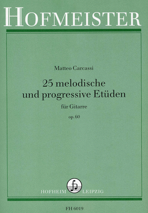 25 melodische und progressive Etuden, op. 60
