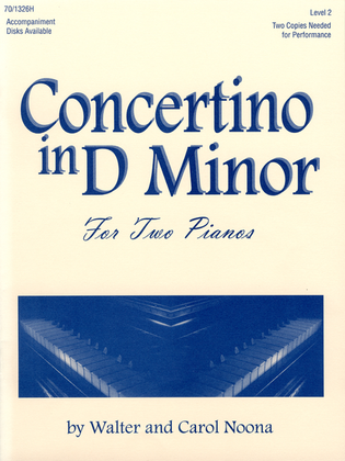 Book cover for Concertino in D Minor