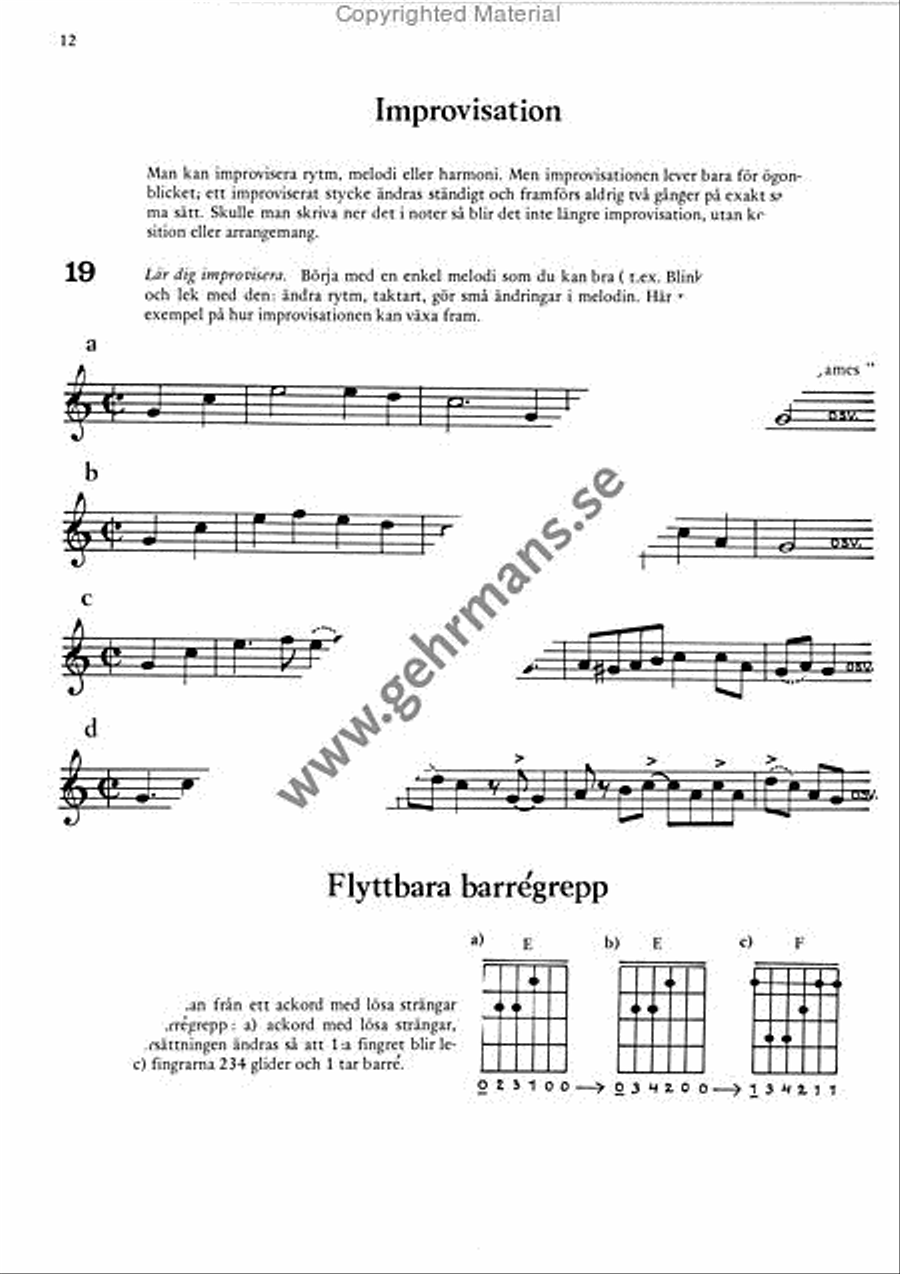 Lar dig spela gitarr 3 Guitar scores gallery preview page 8